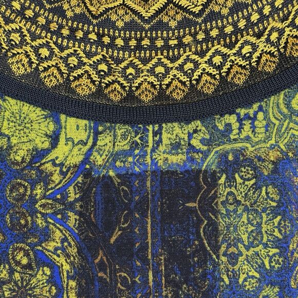 Jean Paul Gaultier Fuzzi Italy Byzantine Sleeveless Top Womens L Abstract Mesh - Picture 2 of 14